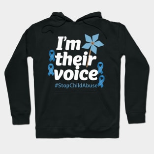 Child Abuse Prevention month awareness I'm Their Voice Hoodie